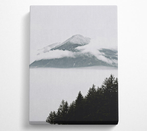  A Canvas Print of White Peak In Fog Canvas Wall Art