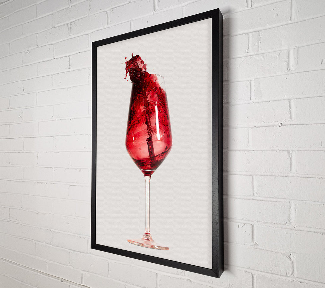 A Canvas Print of Crimson Wine Splash Canvas Art