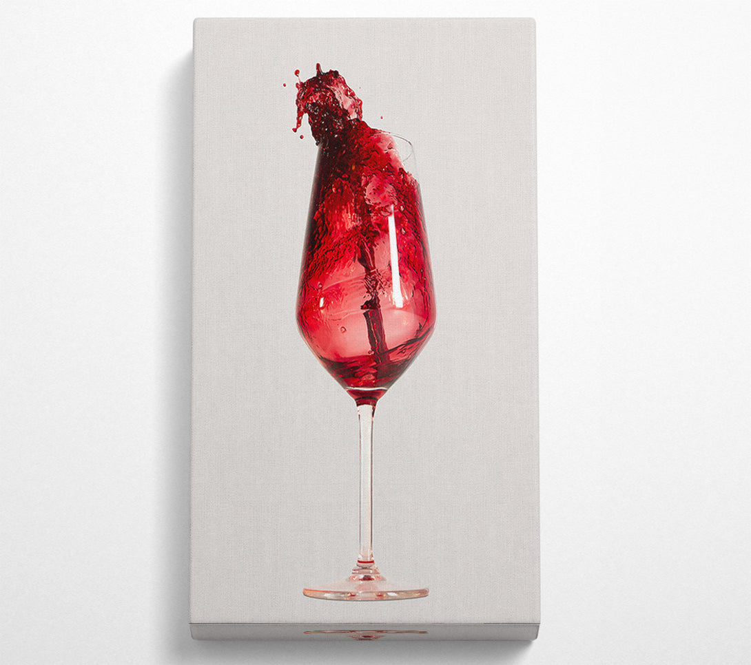  A Canvas Print of Crimson Wine Splash Canvas Art
