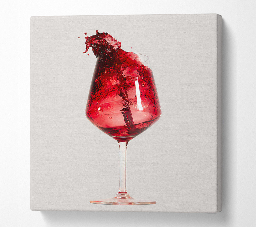  A Canvas Print of Crimson Wine Splash Canvas Art