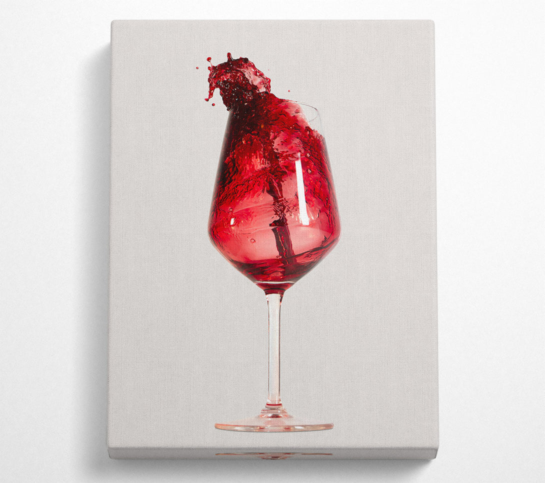  A Canvas Print of Crimson Wine Splash Canvas Art