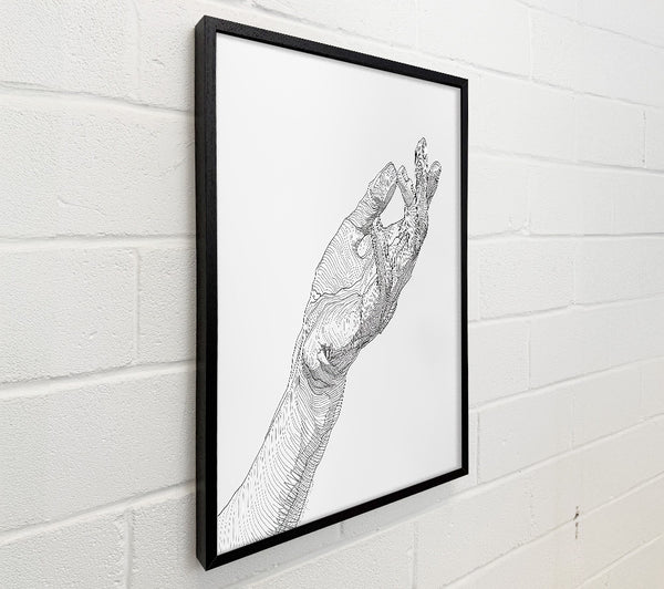 White Line Hand