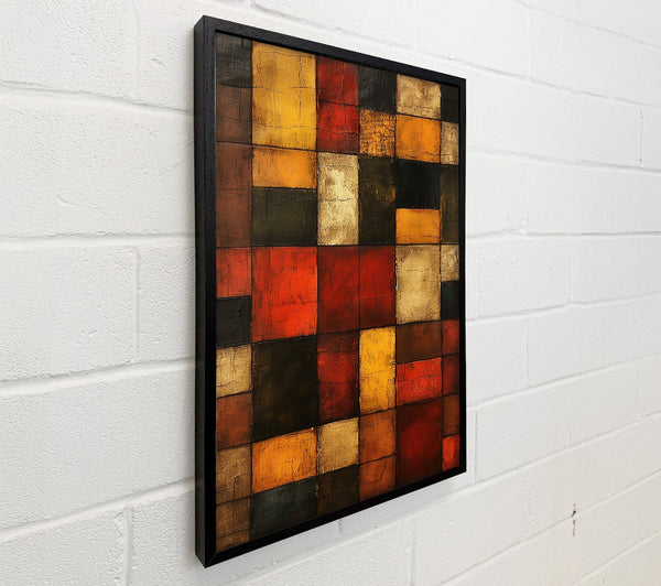 Crimson Grid Hues