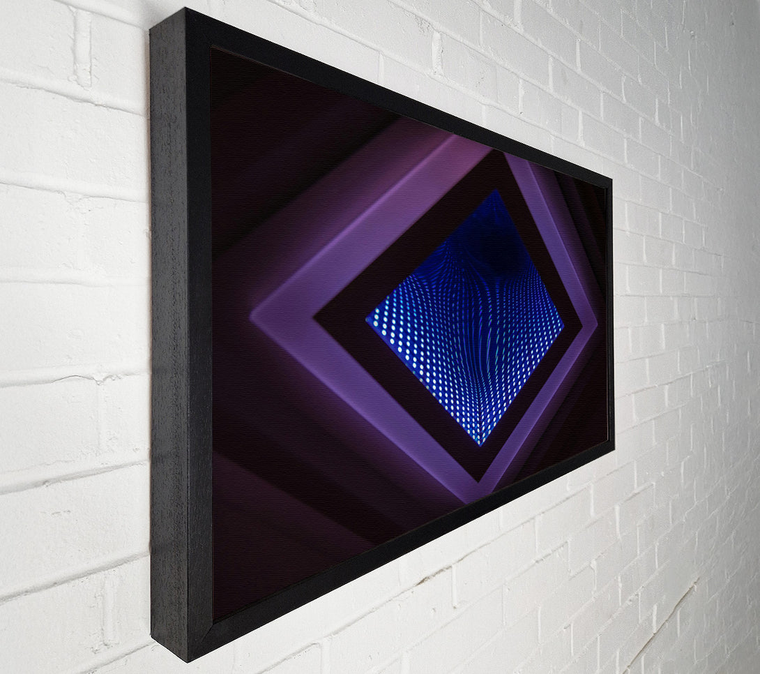  A Canvas Print of Blue Pixel Frame Canvas Print