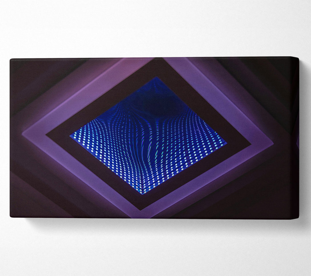  A Canvas Print of Blue Pixel Frame Canvas Print