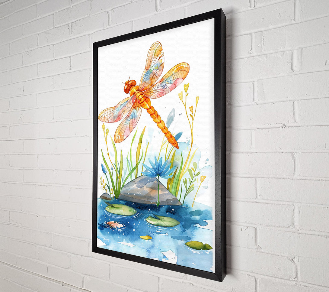  A Canvas Print of Azure Dragonfly Dream Canvas Art