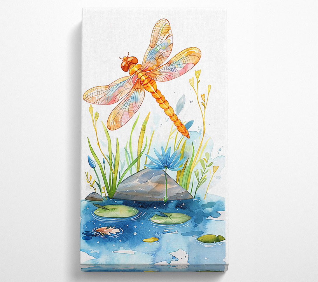  A Canvas Print of Azure Dragonfly Dream Canvas Art