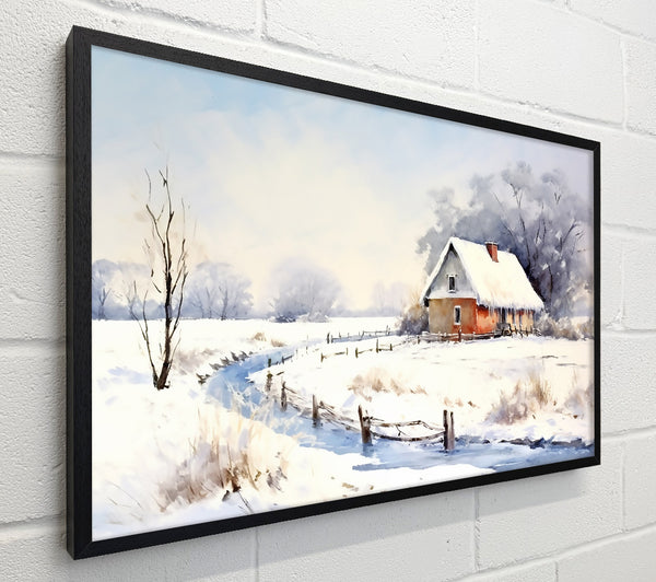 Orange Winter Cottage
