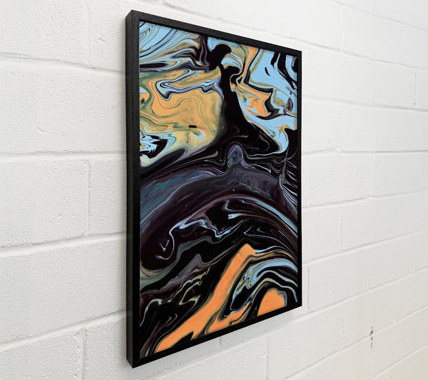 Black Swirling Orange