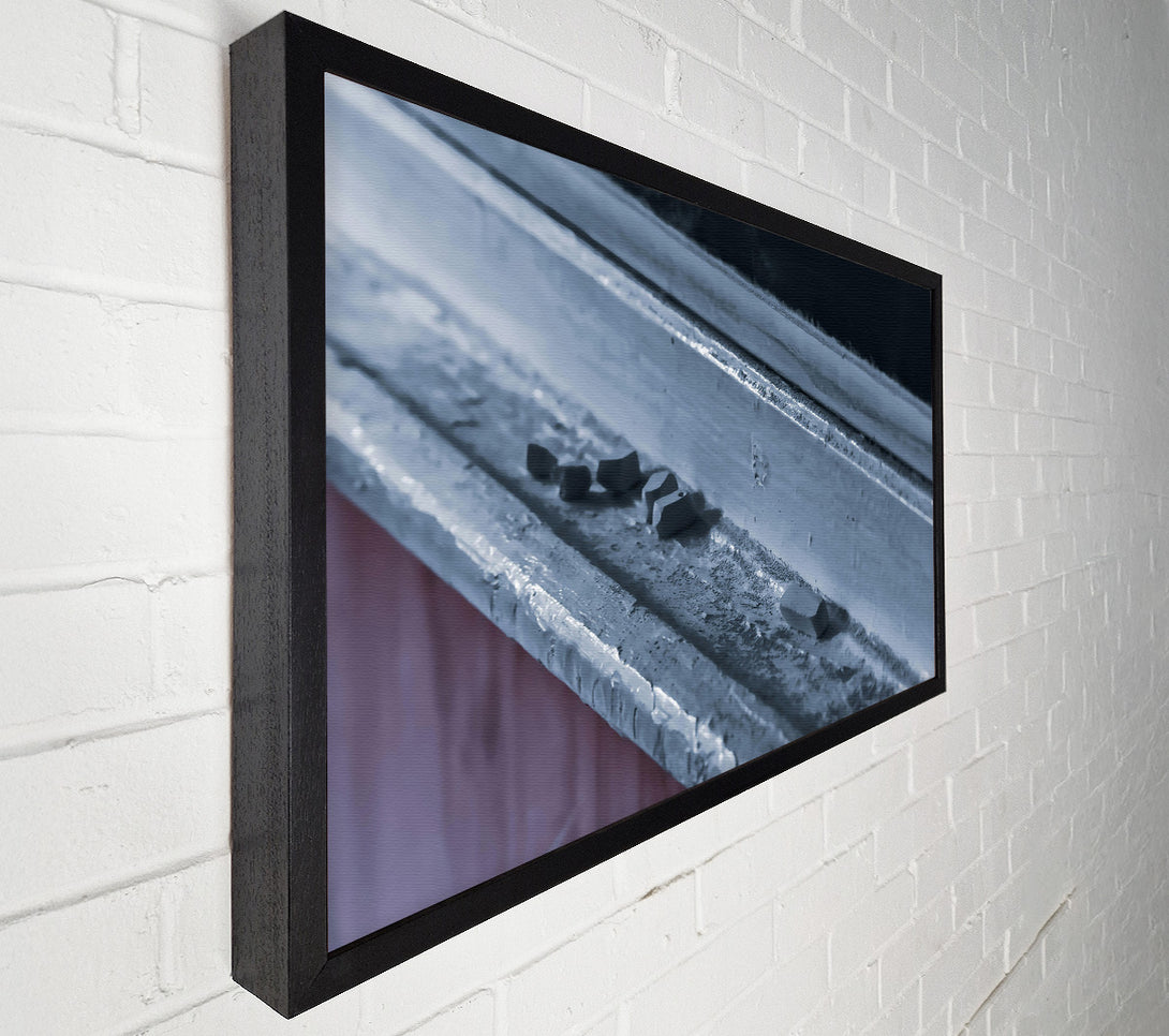  A Canvas Print of Blue Chalk Dust Canvas Art