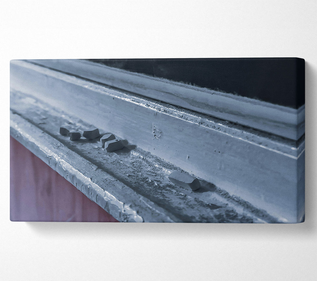 A Canvas Print of Blue Chalk Dust Canvas Art