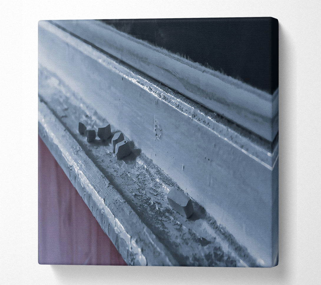  A Canvas Print of Blue Chalk Dust Canvas Art