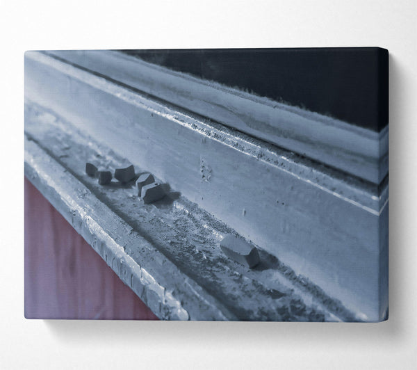  A Canvas Print of Blue Chalk Dust Canvas Art