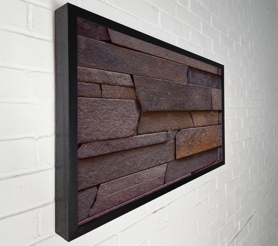  A Canvas Print of Rustic Brown Layers Canvas Print