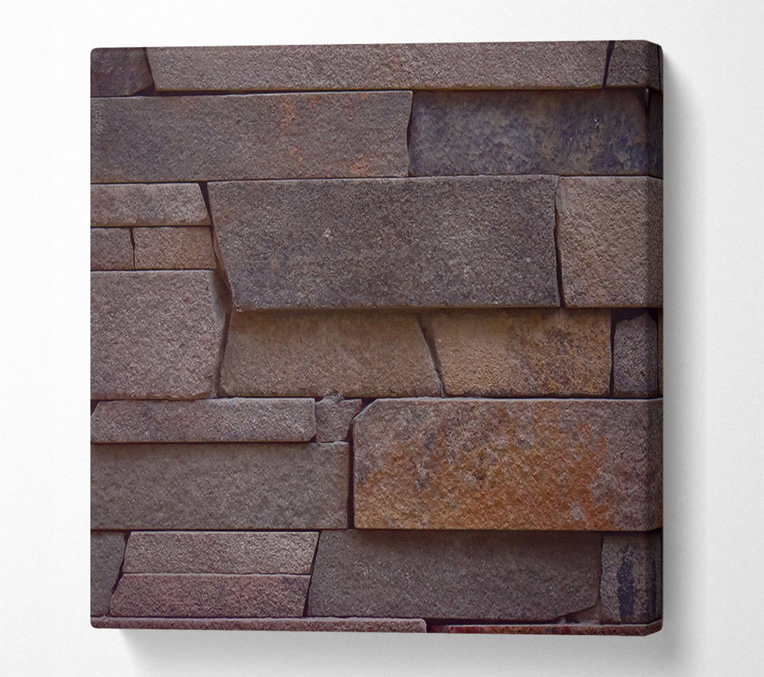  A Canvas Print of Rustic Brown Layers Canvas Print