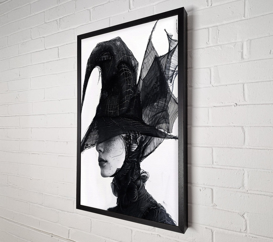  A Canvas Print of Black Lace Enigma Canvas Print