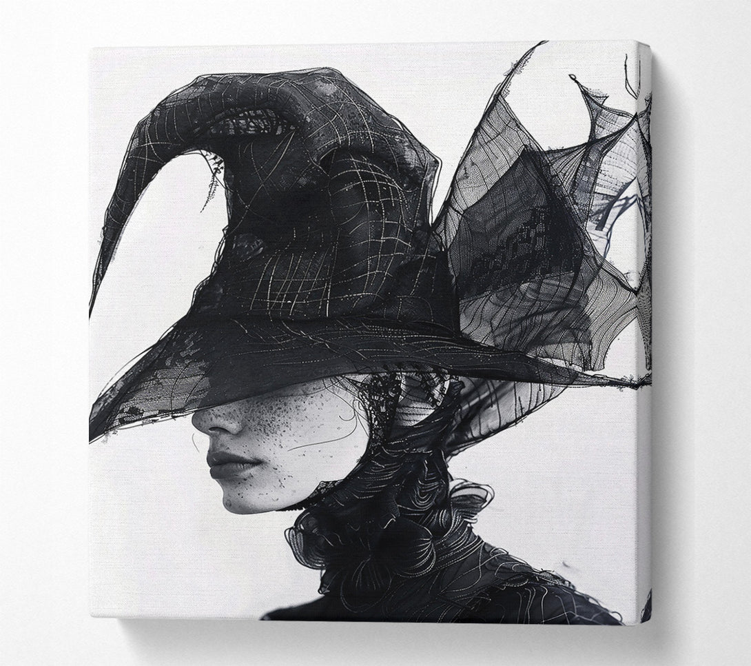 A Canvas Print of Black Lace Enigma Canvas Print