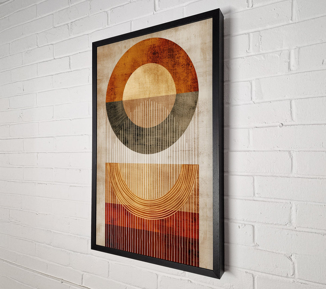  A Canvas Print of Rust & Stripe Symphony Canvas Print