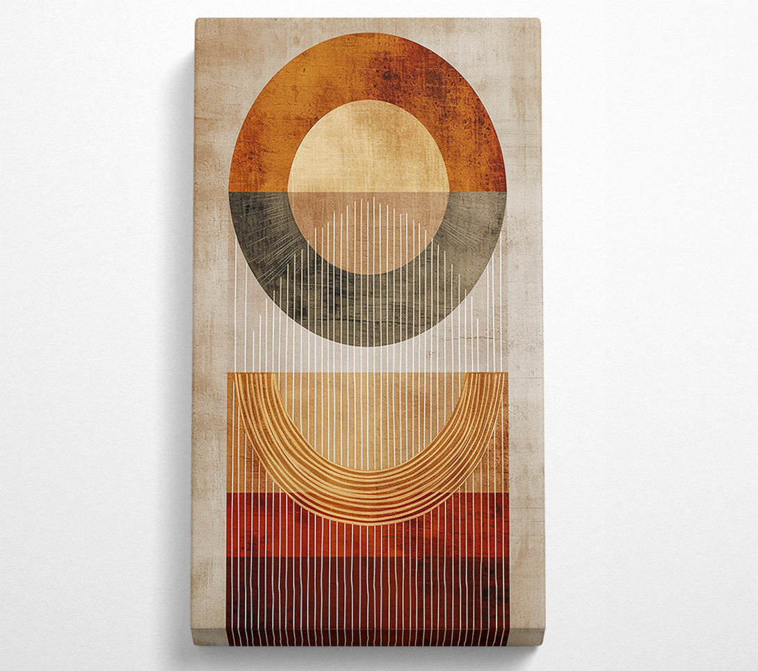  A Canvas Print of Rust & Stripe Symphony Canvas Print