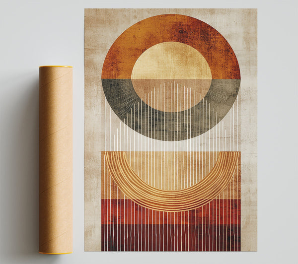 Rust & Stripe Symphony Giclee Print