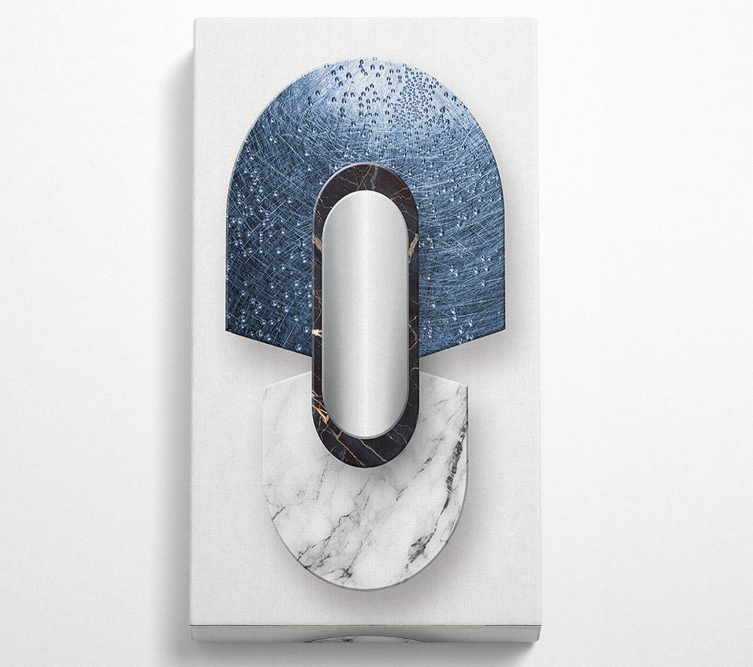  A Canvas Print of Blue Arch Abstract Canvas Print