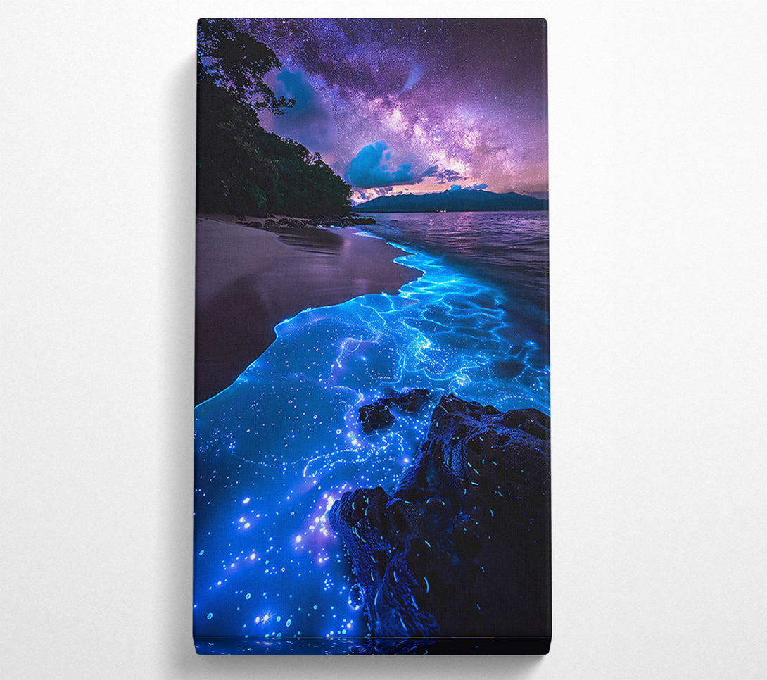 A Canvas Print of Azure Ocean Glow Canvas Print