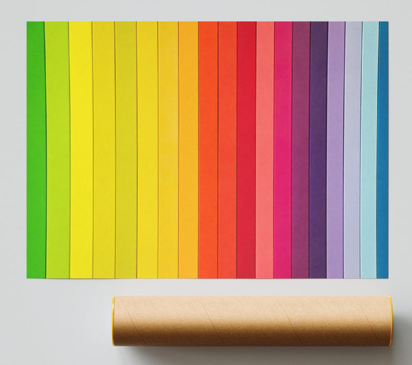 Vibrant Yellow Stripes Giclee Print