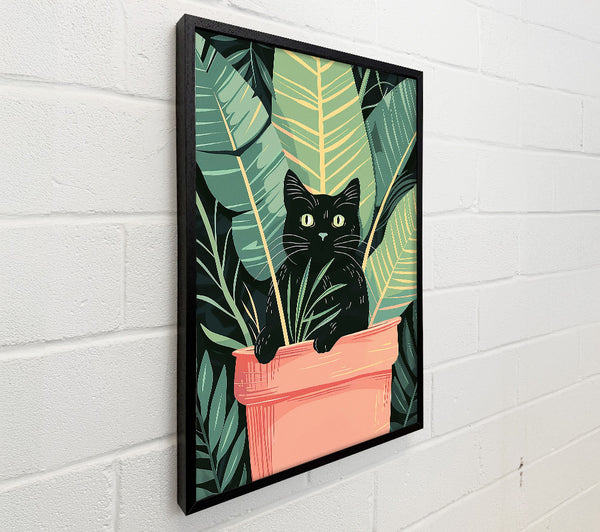 Pink Potted Feline