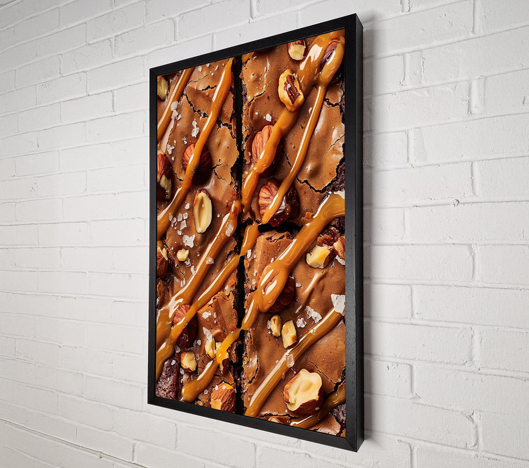  A Canvas Print of Caramel Brown Swirls Canvas Print