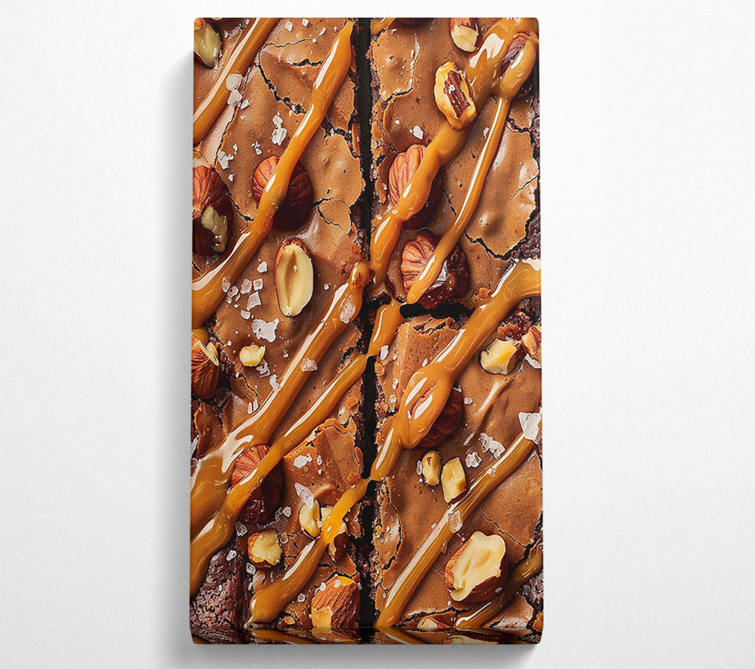 A Canvas Print of Caramel Brown Swirls Canvas Print