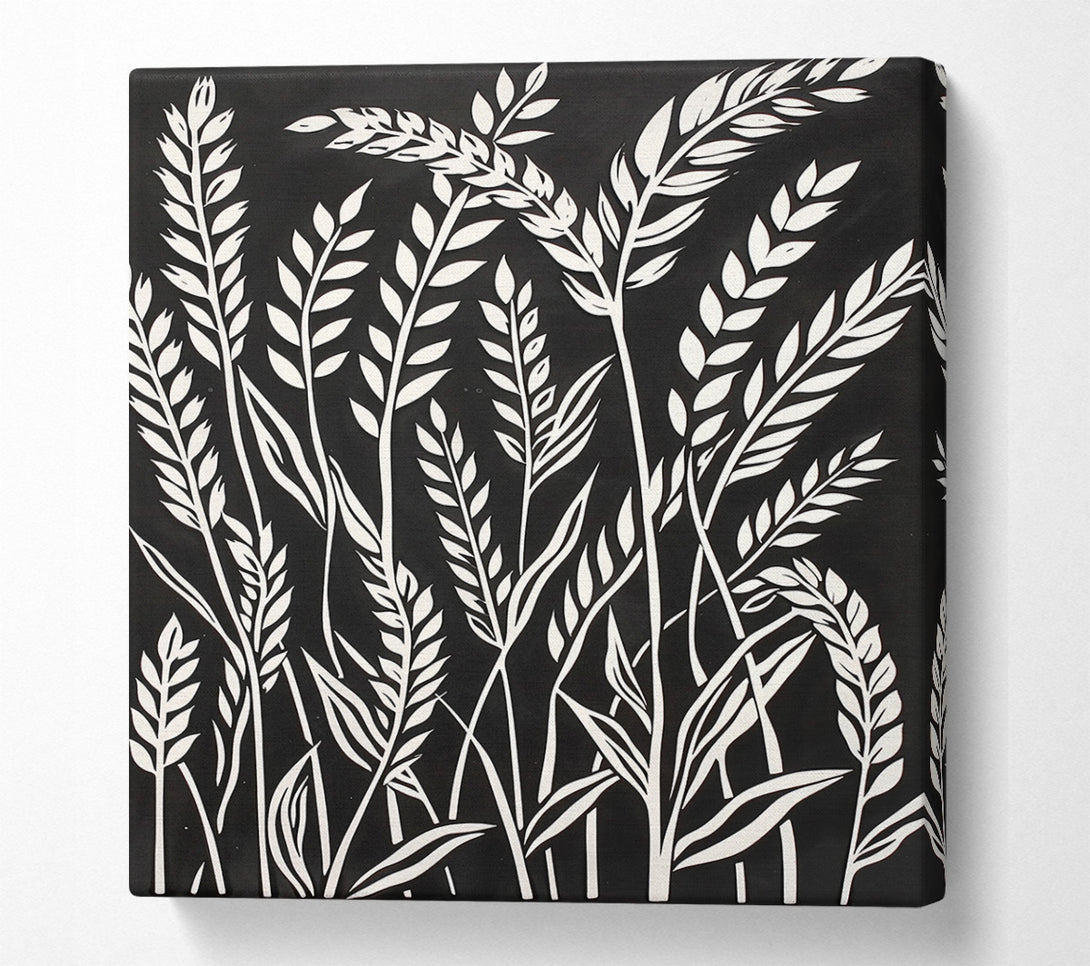  A Canvas Print of White Wheat Field Canvas Wall Art