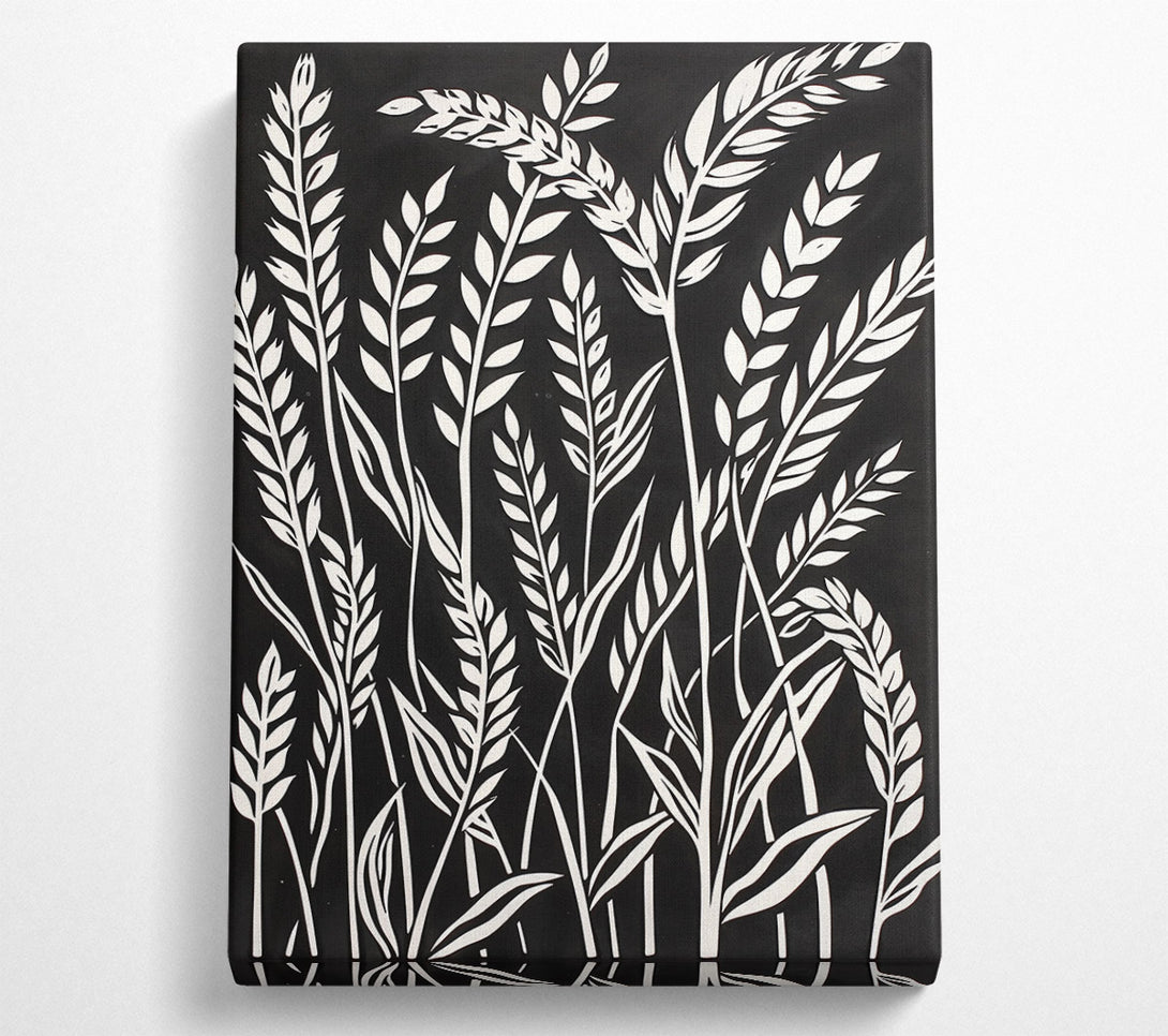  A Canvas Print of White Wheat Field Canvas Wall Art