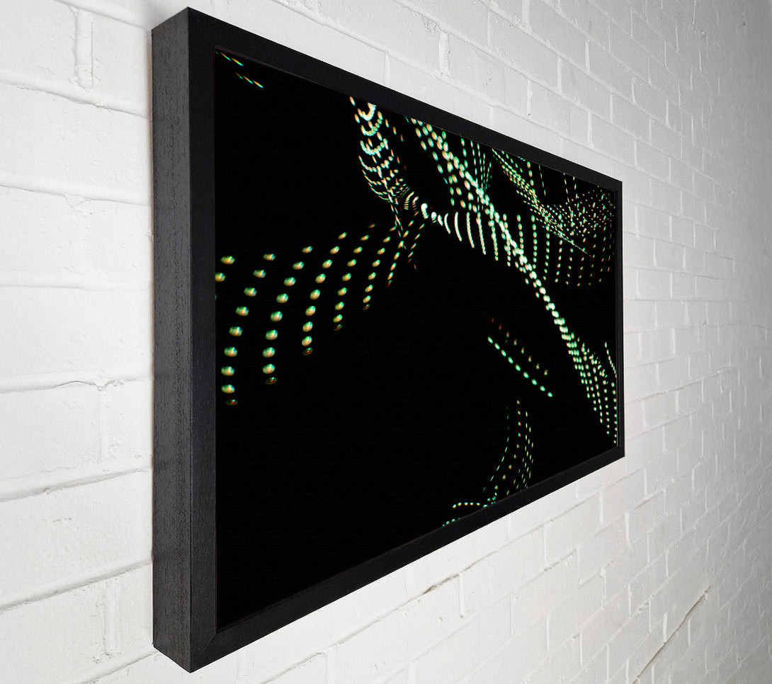  A Canvas Print of Emerald Light Trails Canvas Art