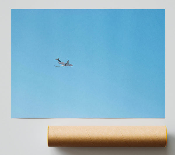 Azure Flight Path Poster