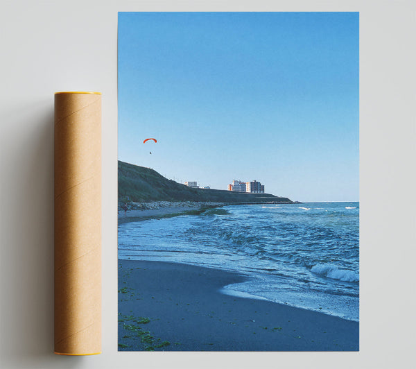 Blue Coastal Glimpse Print