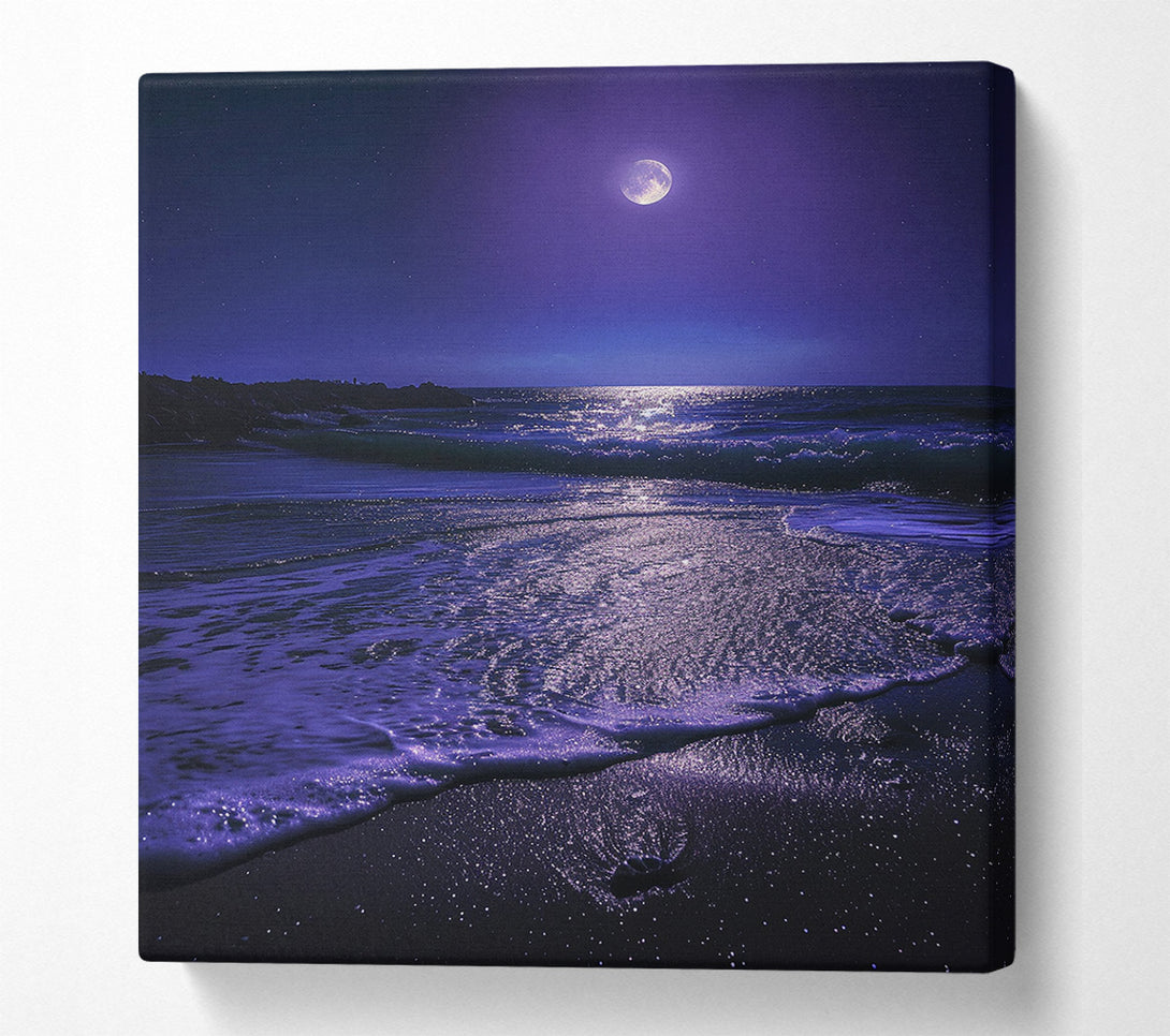  A Canvas Print of Blue Beach Sky Canvas Print