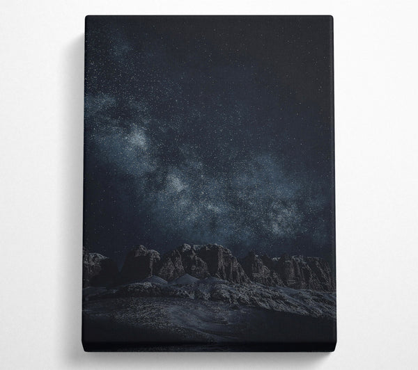  A Canvas Print of Midnight Blue Mountains Canvas Print