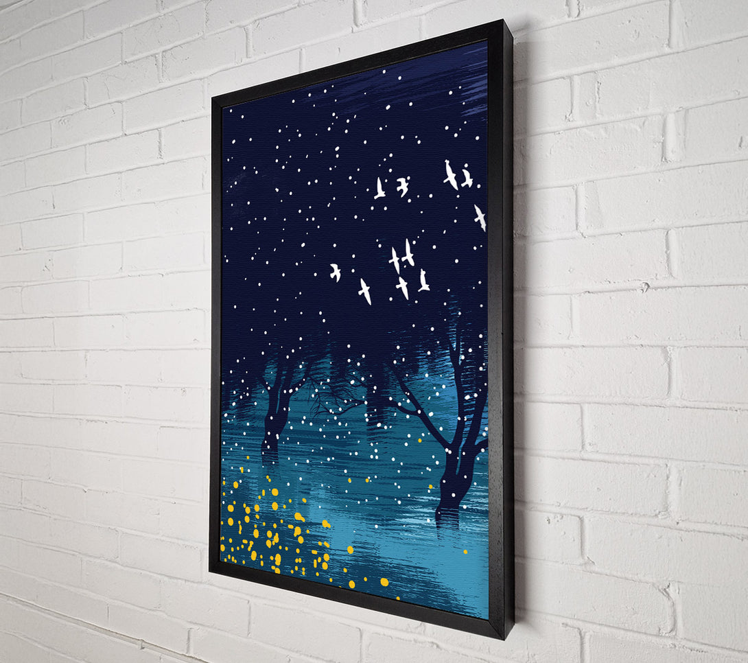  A Canvas Print of Blue Bird Flight Canvas Art