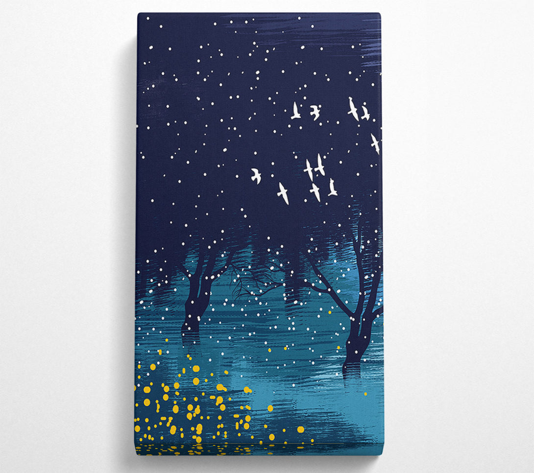  A Canvas Print of Blue Bird Flight Canvas Art