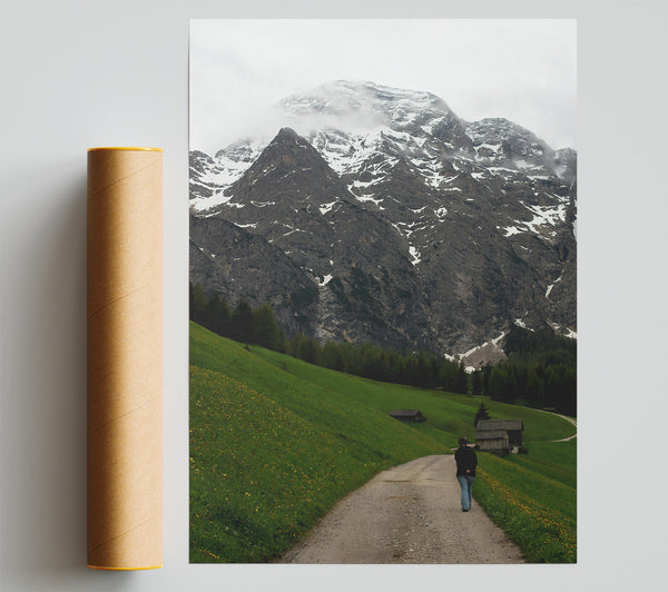 Green Road To Grey Peaks Poster