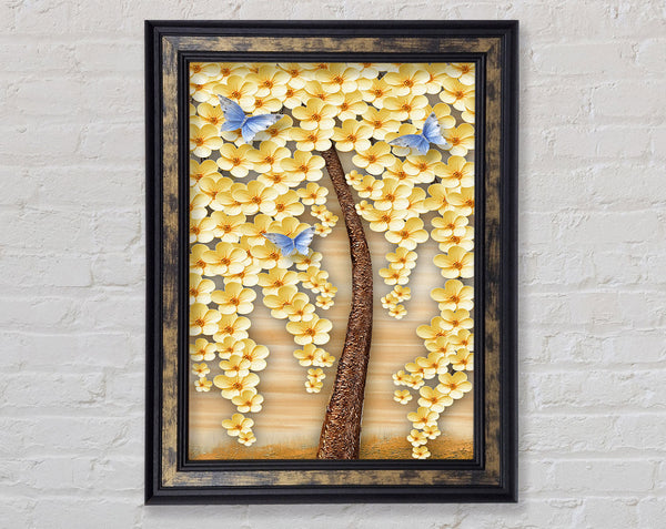 Blue Butterflies Framed Print
