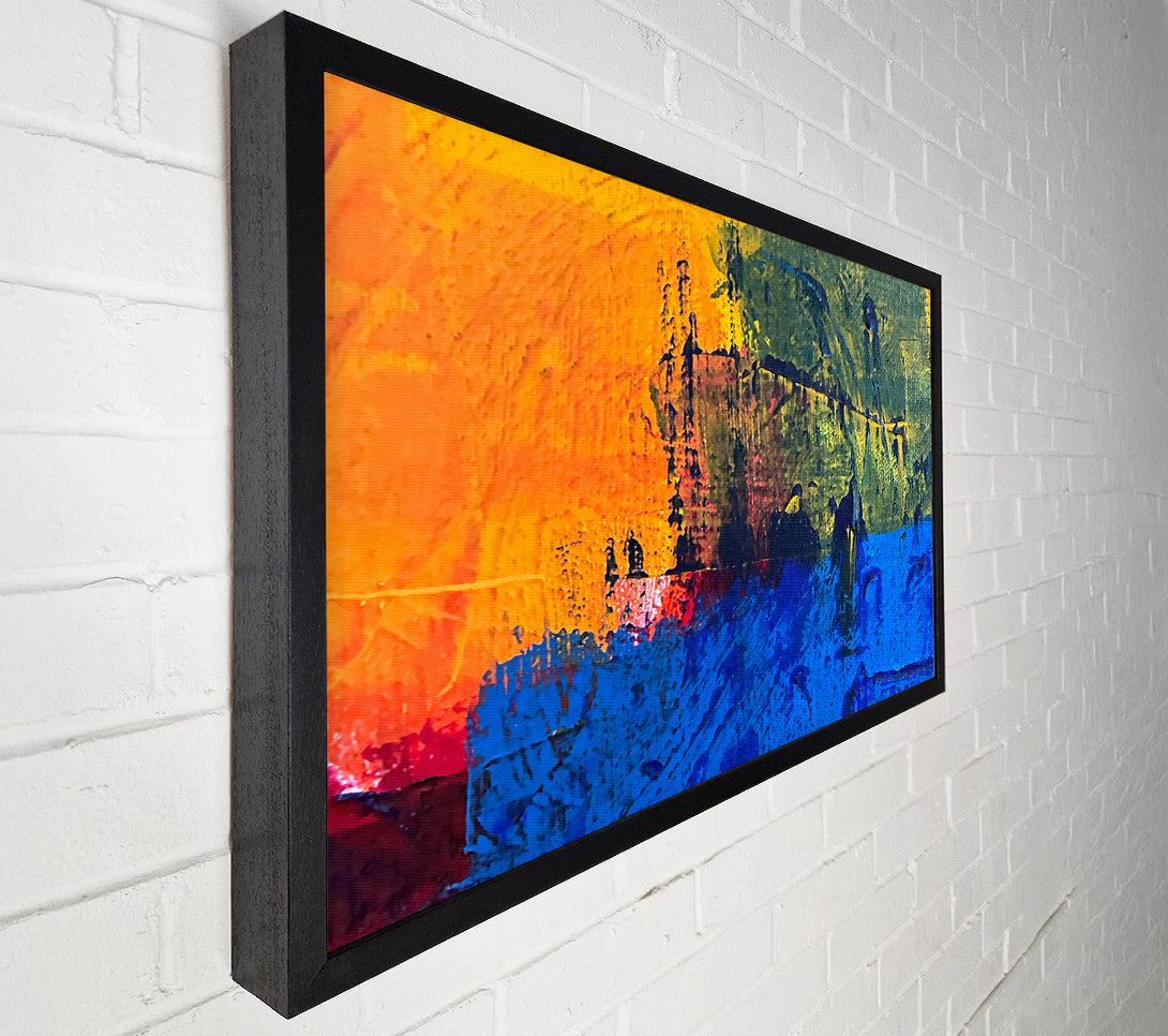  A Canvas Print of The Orange Abstract Canvas Wall Art