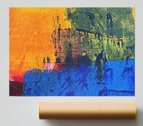 The Orange Abstract Poster