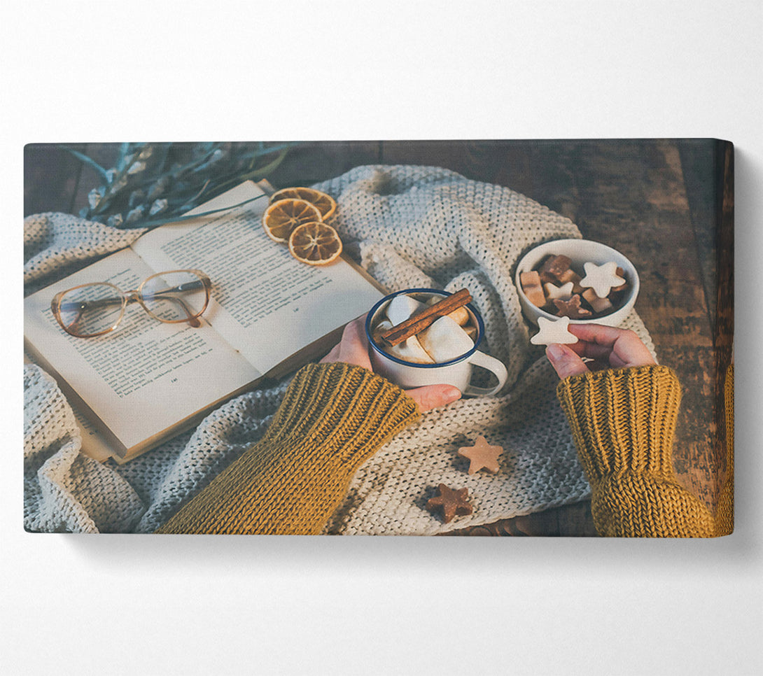 A Canvas Print of Golden Winter Warmth Canvas Print