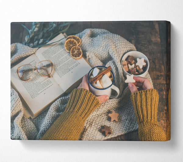 A Canvas Print of Golden Winter Warmth Canvas Print