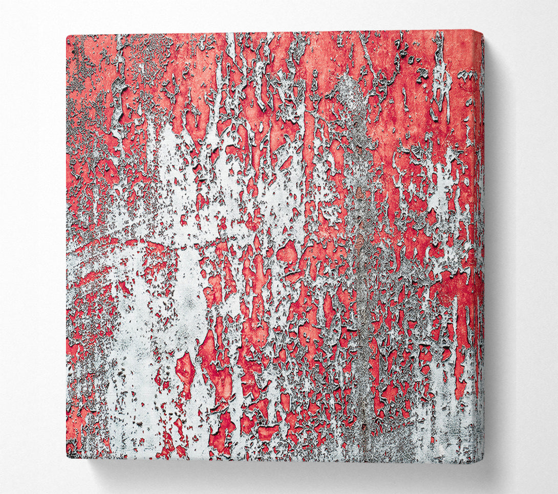  A Canvas Print of Crimson Peeling Away Canvas Art