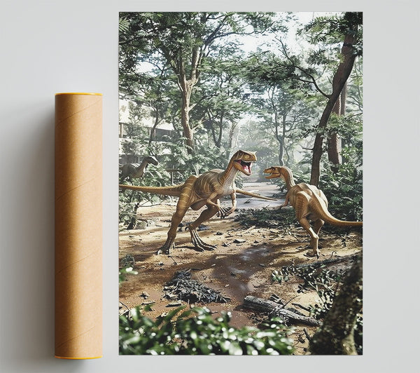 Brown Forest Encounter Poster
