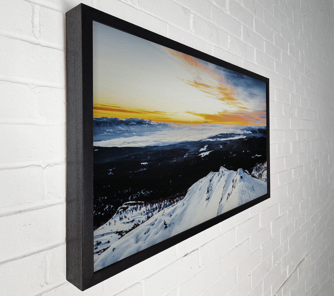  A Canvas Print of Golden Summit View Canvas Print
