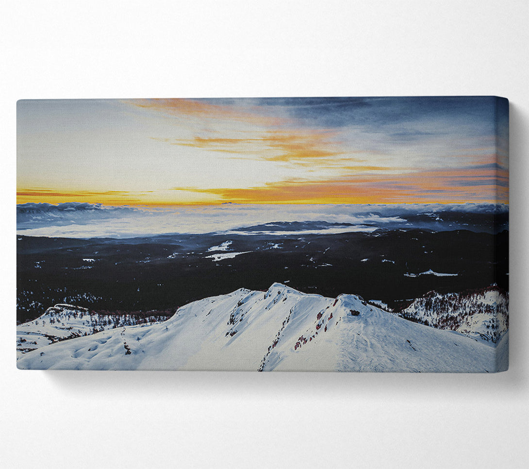  A Canvas Print of Golden Summit View Canvas Print