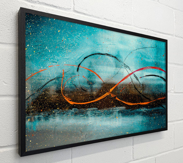 Teal Swirl Symphony